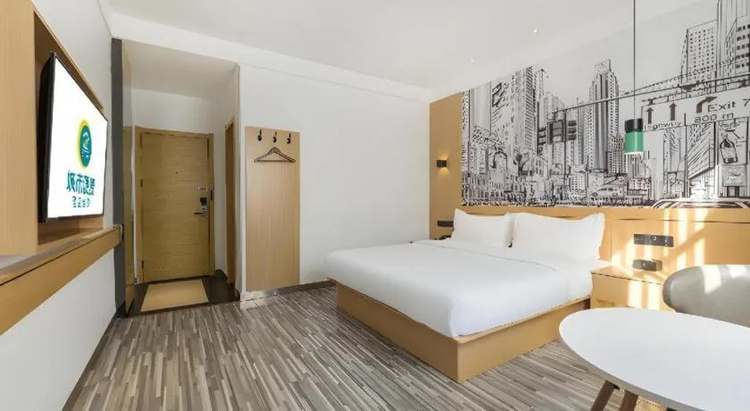 Bed in City Comfort Inn Nanchang Tengwang Pavilion Metro Station