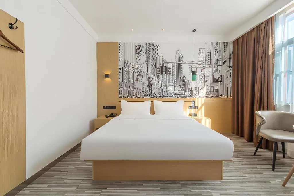 Bed in City Comfort Inn Nanchang Tengwang Pavilion Metro Station