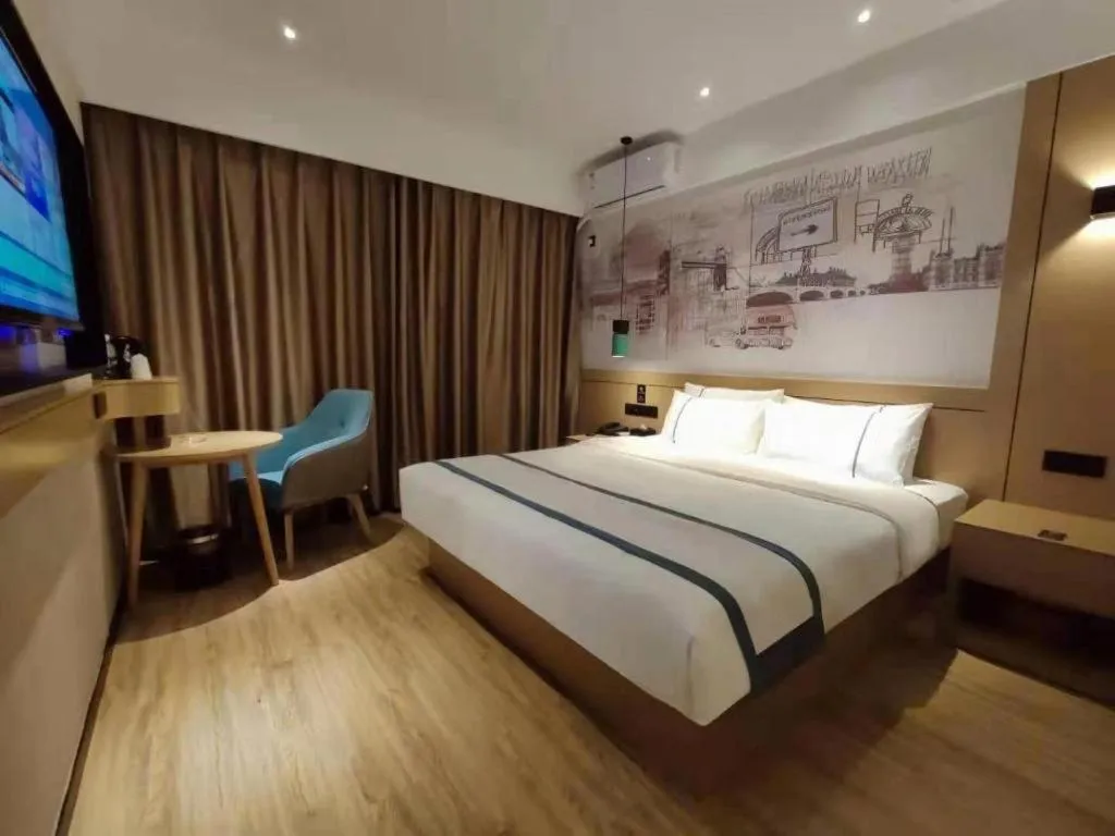 Bed in City Comfort Inn Nanchang Tengwang Pavilion Metro Station