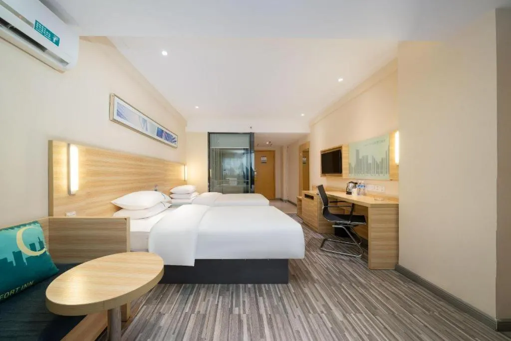 Bed in City Comfort Inn Nanning Police Academy Xianhu Food Street