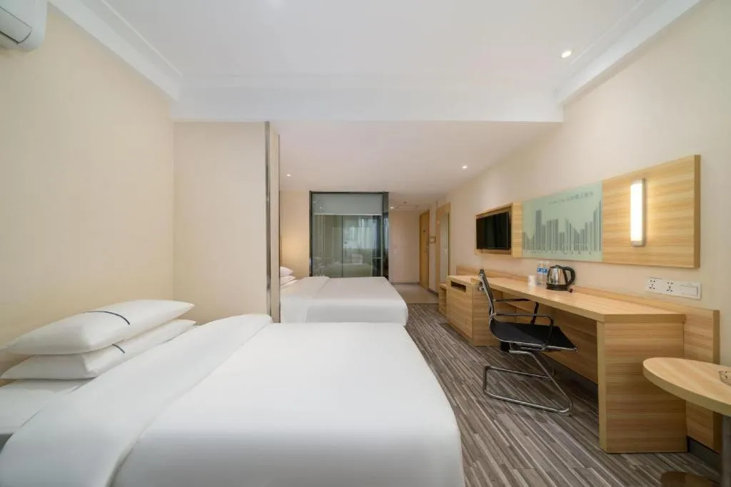 Bed in City Comfort Inn Nanning Police Academy Xianhu Food Street