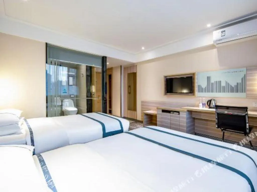 Bed in City Comfort Inn Nanning Chaoyang Square Zhongshan Road Food Street