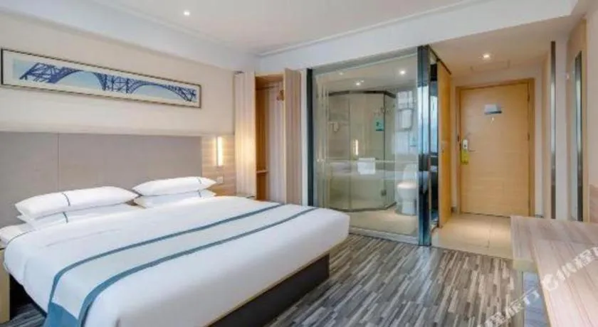 Bed in City Comfort Inn Nanning Chaoyang Square Zhongshan Road Food Street