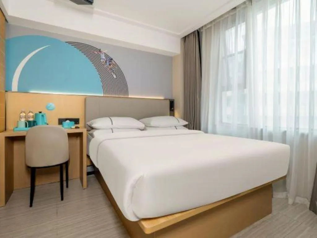 Bed in City Comfort Inn Nanning Chaoyang Square Zhongshan Road Food Street