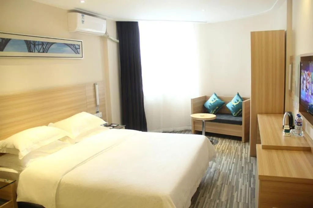 Bed in City Comfort Inn Xianning Chongyang Taoxi Avenue