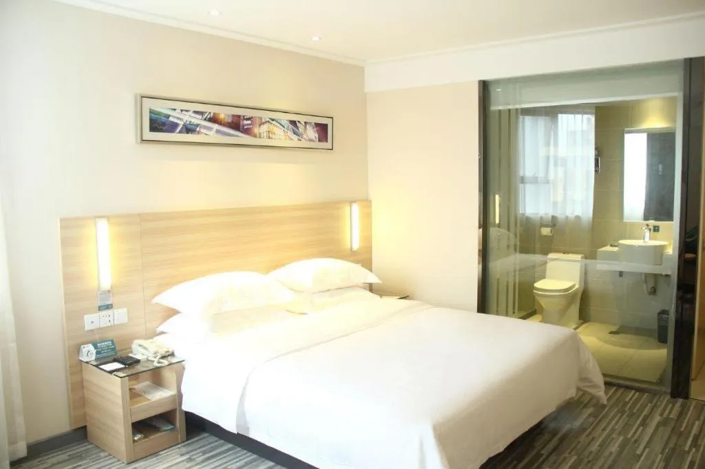 Bed in City Comfort Inn Xianning Chongyang Taoxi Avenue