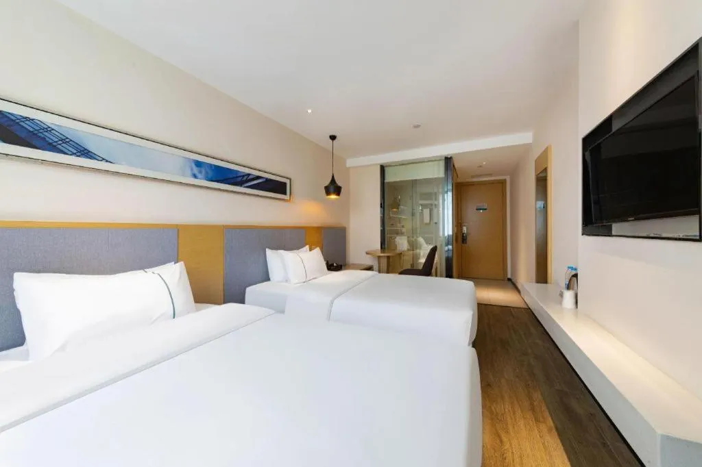 Bed in City Comfort Inn Wuhan International Square Union Medical College Hospital