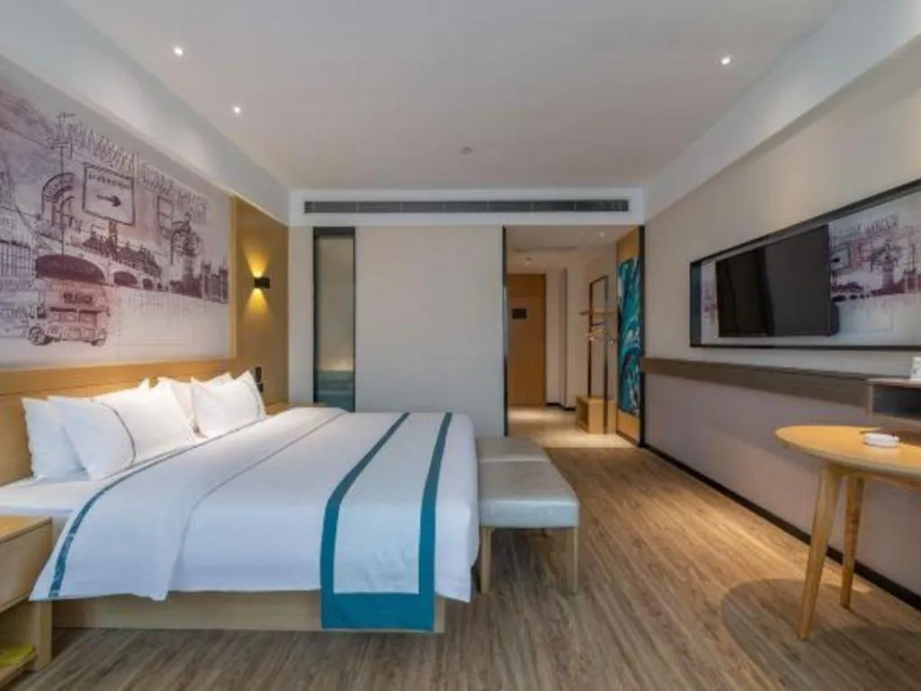 Bed in City Comfort Inn Jinan Railway Station Daming Lake