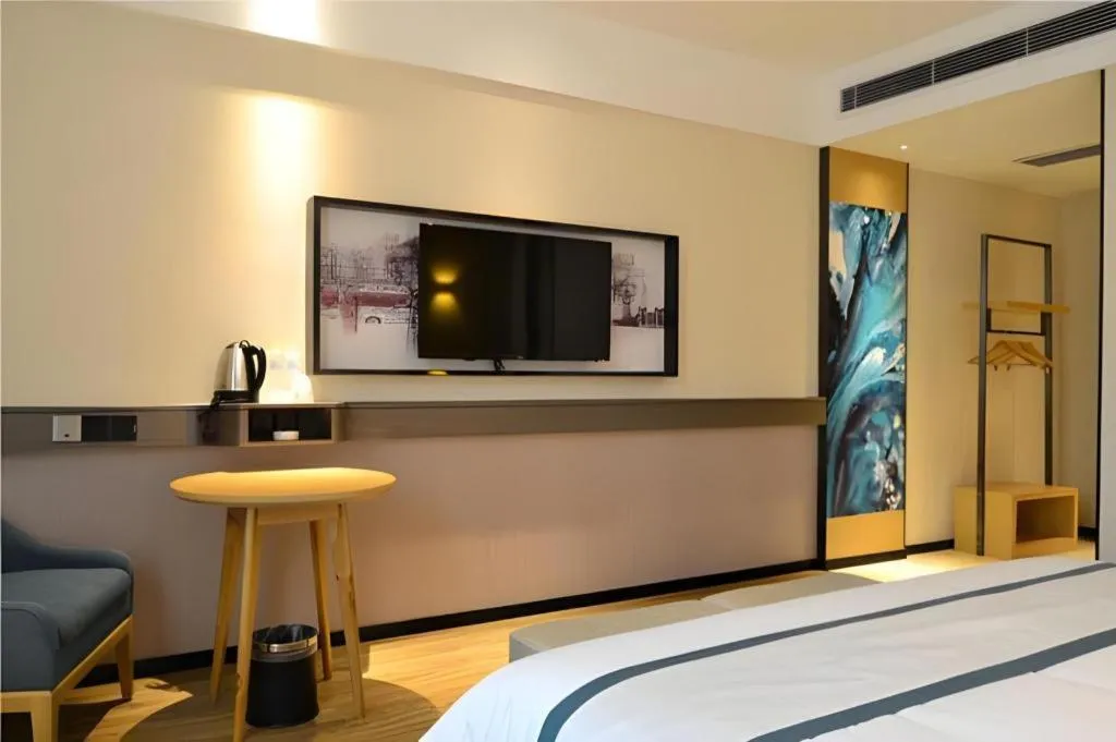 Bed in City Comfort Inn Jinan Railway Station Daming Lake