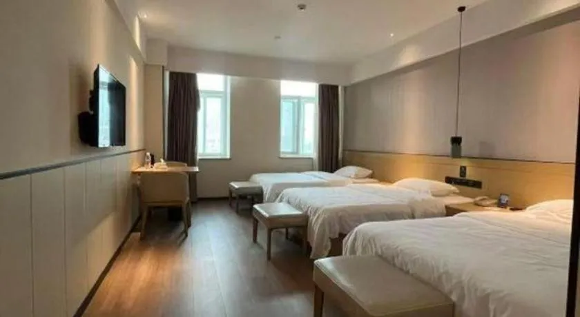 Bed in City Comfort Inn Jinan Railway Station Daming Lake