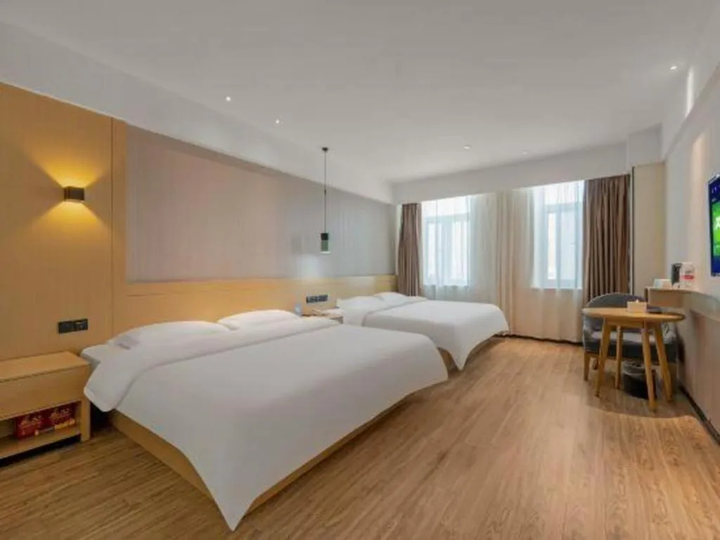 Bed in City Comfort Inn Jinan Railway Station Daming Lake