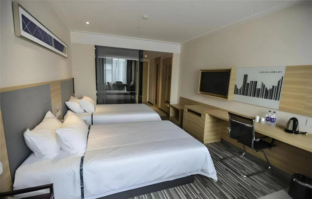 Bed in City Comfort Inn Hefei Anhui Medical University Affiliated Hospital USTC