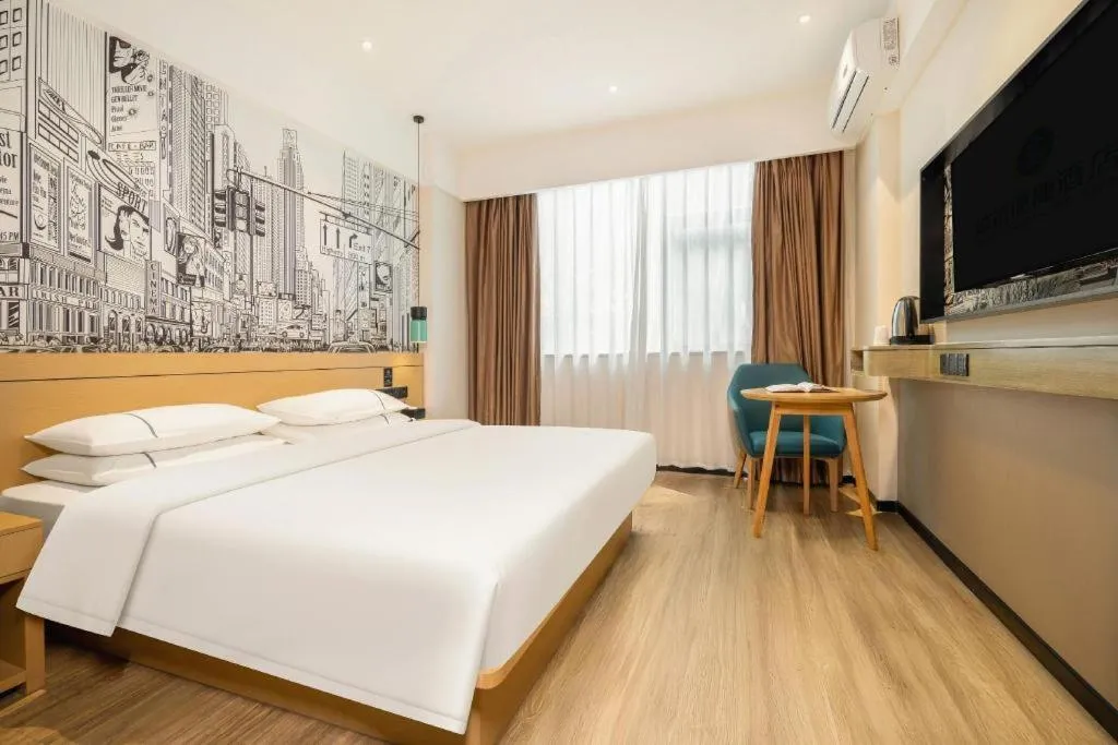 Bed in City Comfort Inn Nanning Jiangnan Wanda Plaza