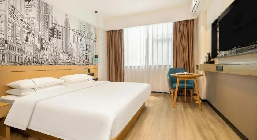 Bed in City Comfort Inn Nanning Jiangnan Wanda Plaza