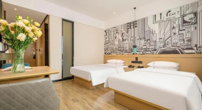 Bed in City Comfort Inn Nanning Jiangnan Wanda Plaza