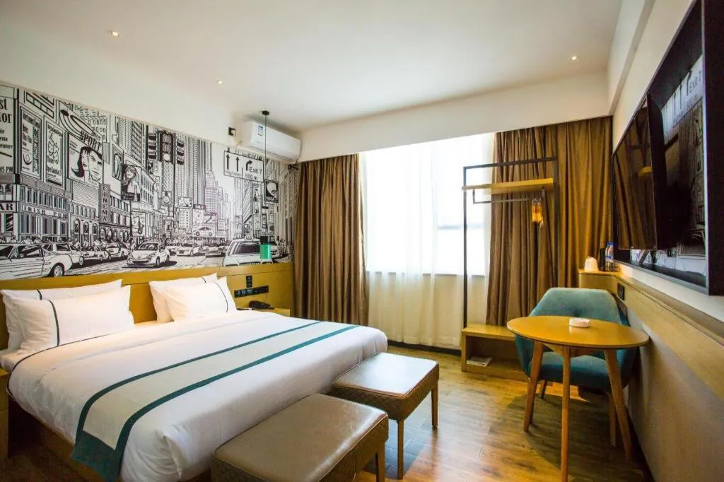 Bed in City Comfort Inn Shangri-La Dukezong Ancient Town