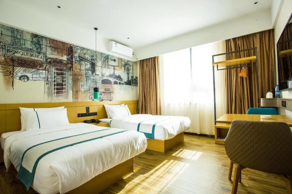 Bed in City Comfort Inn Shangri-La Dukezong Ancient Town