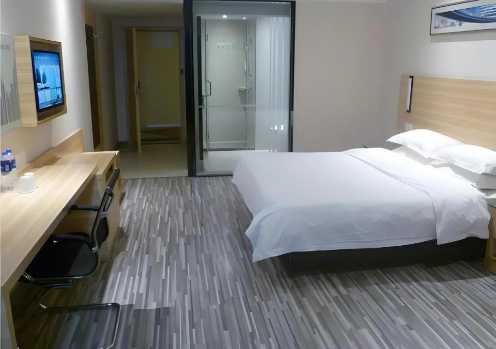 Bed in City Comfort Inn Jingmen Jingshan Passenger Station