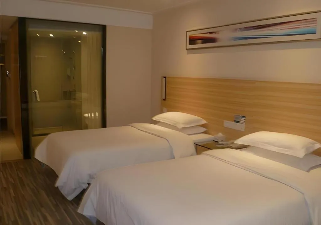 Bed in City Comfort Inn Jingmen Jingshan Passenger Station