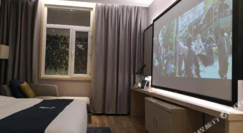 Bed in Echarm Hotel Changchun Jiutai District Government Railway Station