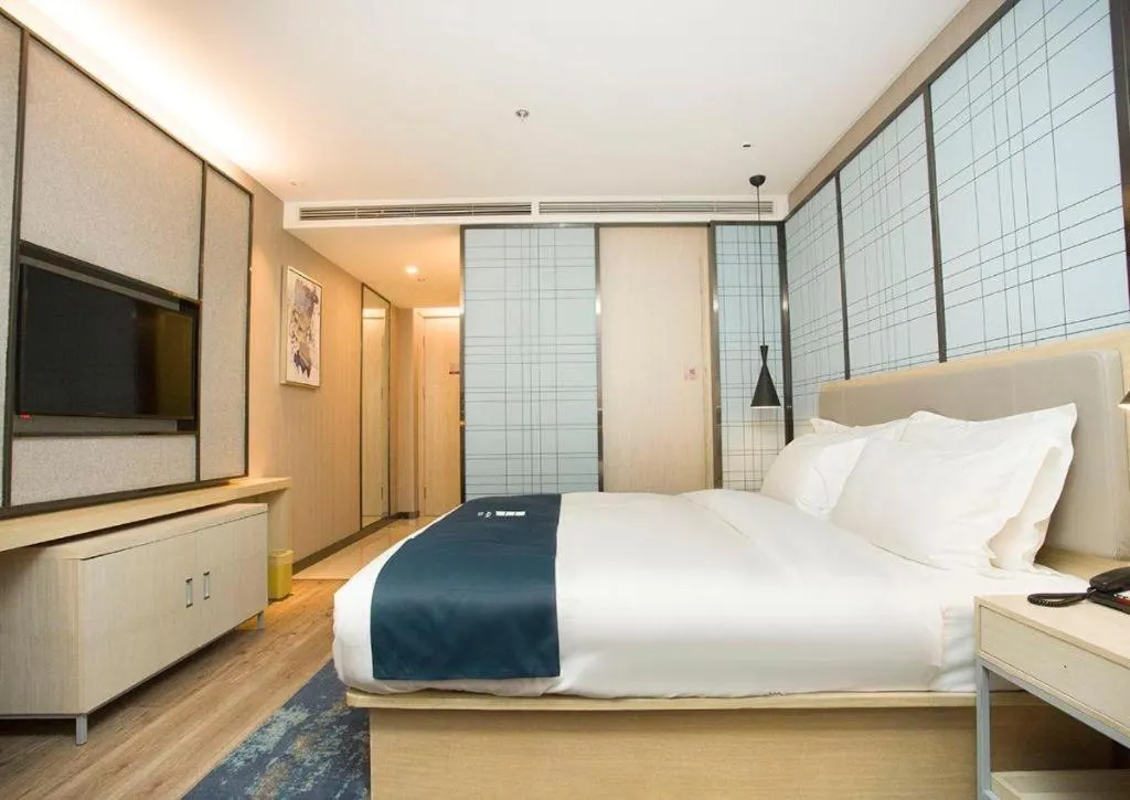 Bed in Echarm Hotel Changchun Jiutai District Government Railway Station