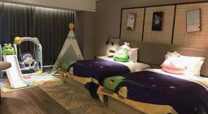 Bed in Echarm Hotel Changchun Jiutai District Government Railway Station