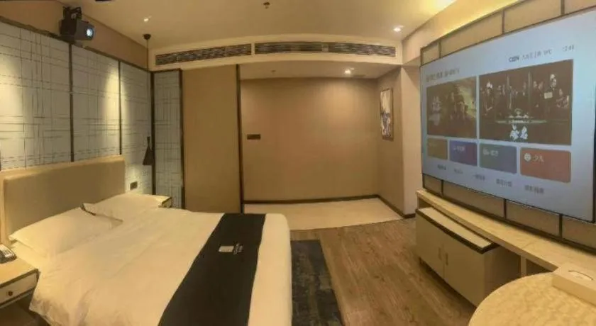 Bed in Echarm Hotel Changchun Jiutai District Government Railway Station