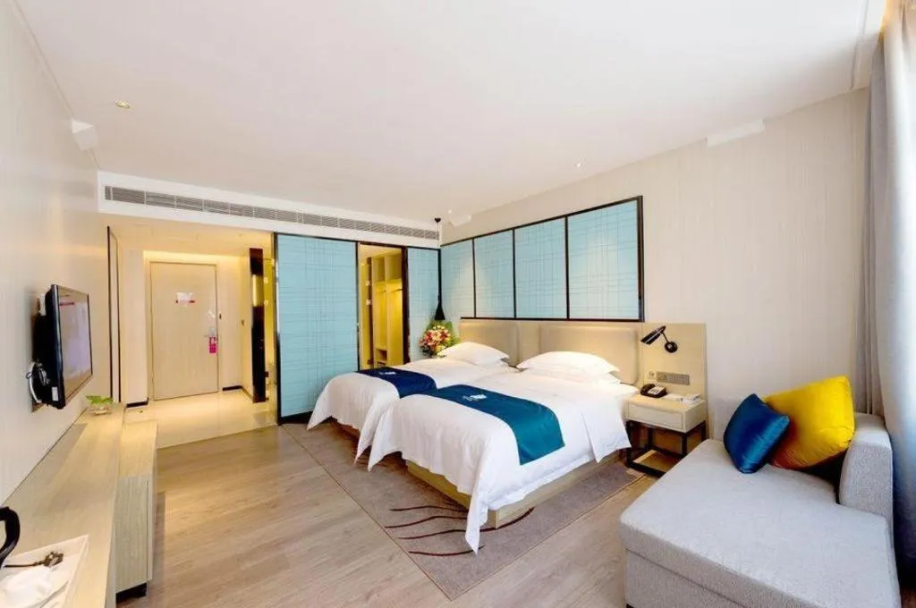 Bed in Echarm Hotel Changchun Jiutai District Government Railway Station