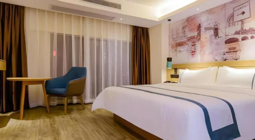 Bed in City Comfort Inn Chongqing Jiangbei International Airport