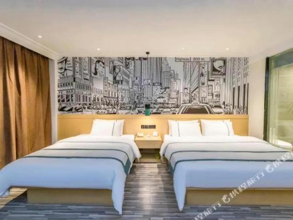 Bed in City Comfort Inn Yulin Youth Square 1st People's Hospital