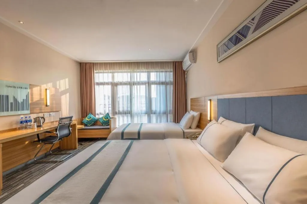 Bed in City Comfort Inn Dujiangyan Municipal Government