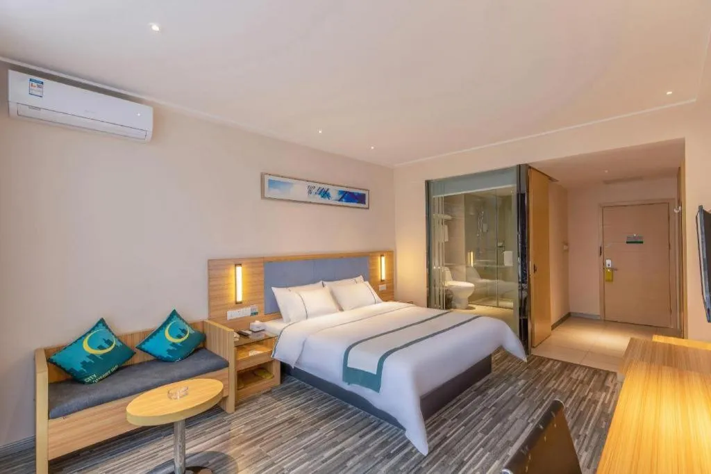 Bed in City Comfort Inn Dujiangyan Municipal Government