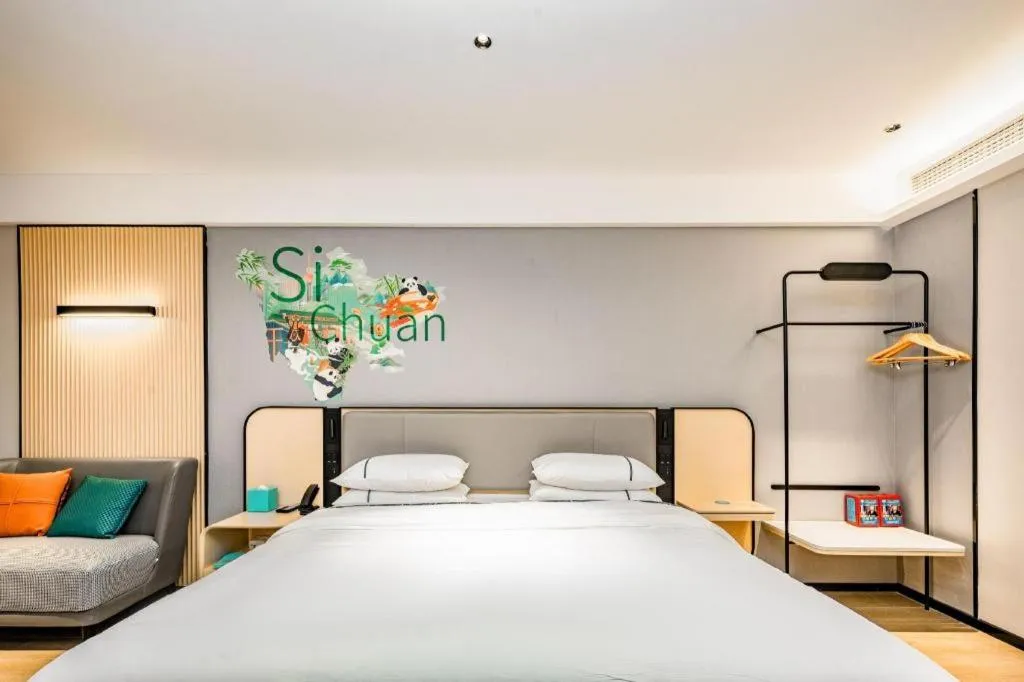 Bed in City Comfort Inn Dujiangyan Municipal Government