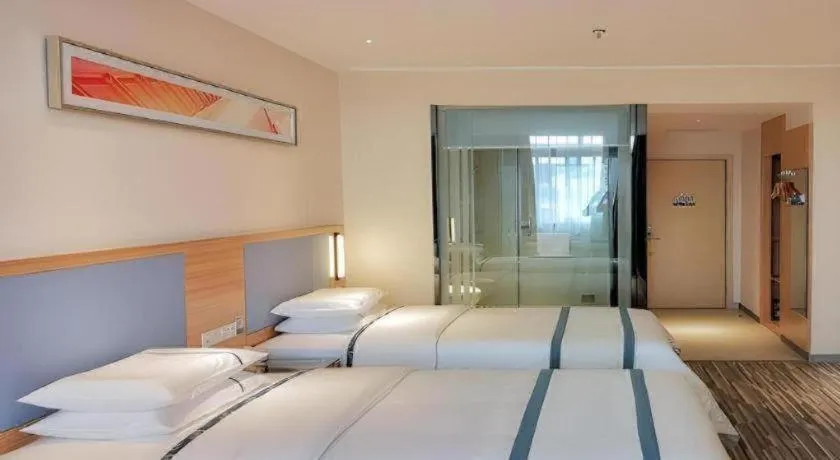 Bed in City Comfort Inn Dujiangyan Municipal Government