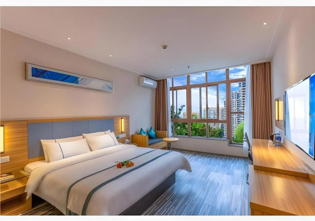 Bed in City Comfort Inn Dujiangyan Municipal Government