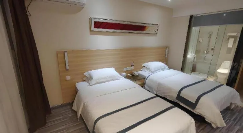 Bed in City Comfort Inn Suizhou Lieshan Avenue