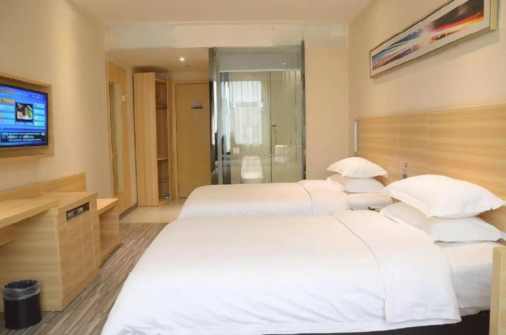 Bed in City Comfort Inn Suizhou Lieshan Avenue