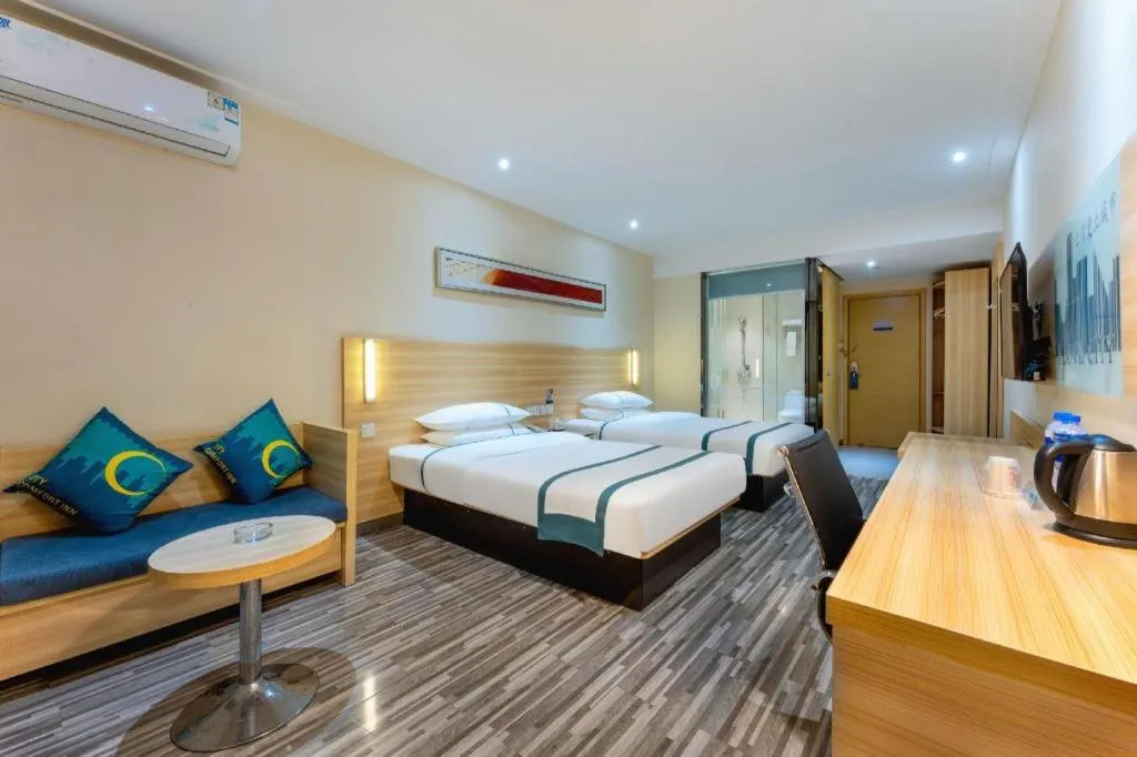 Bed in City Comfort Inn Suizhou Lieshan Avenue