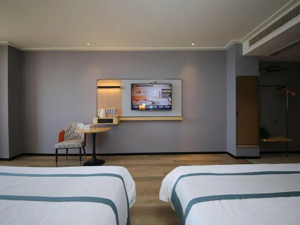 Bed in City Comfort Inn Huangshi Yangxin Mingyuewan Park