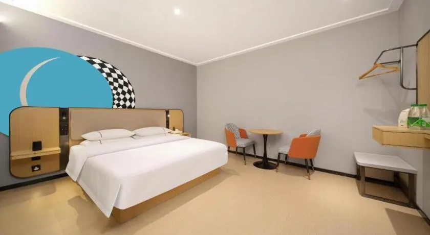 Bed in City Comfort Inn Huangshi Yangxin Mingyuewan Park