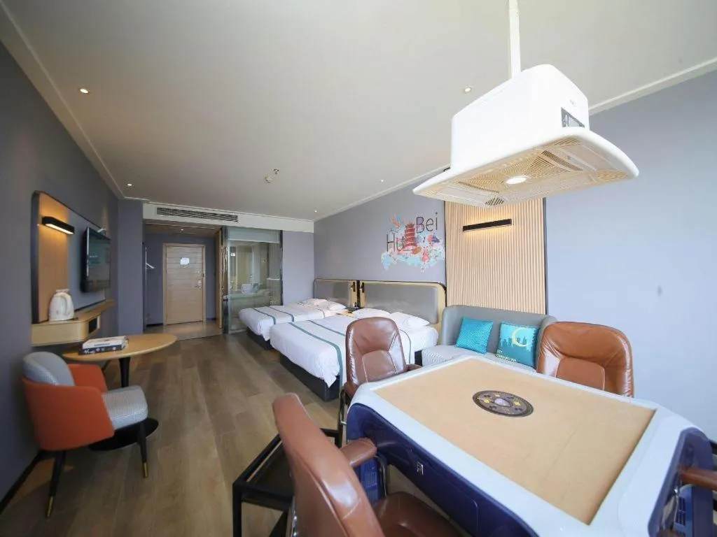 Bed in City Comfort Inn Huangshi Yangxin Mingyuewan Park