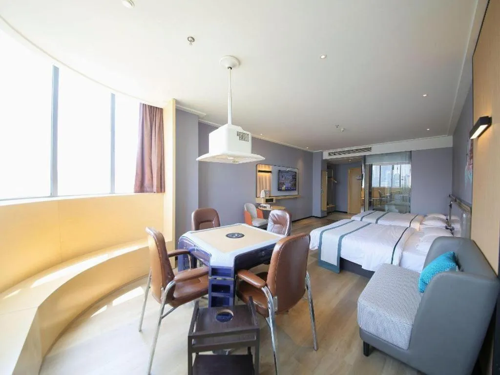 Bed in City Comfort Inn Huangshi Yangxin Mingyuewan Park