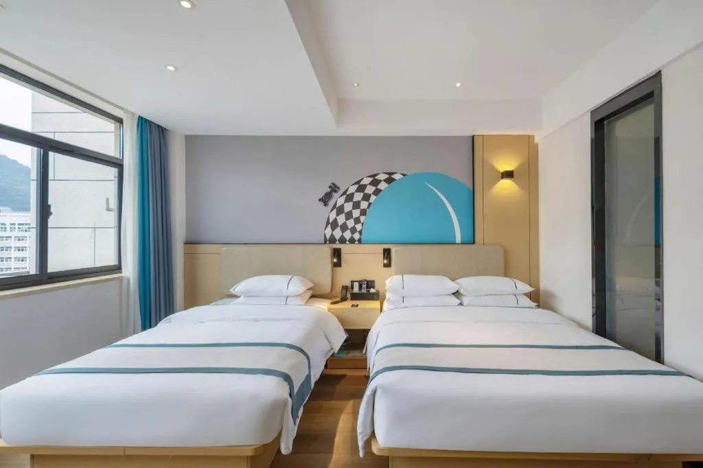 Bed in City Comfort Inn Changsha Yuelu Mountain Orange Island Head