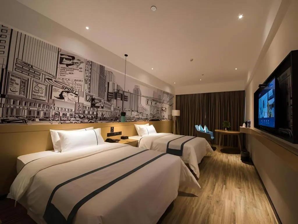 Bed in City Comfort Inn Zhaoqing Qixingyan Yihua Plaza Agile City