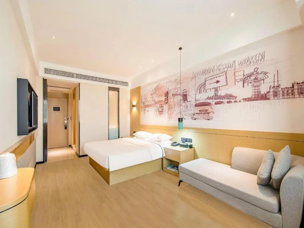 Bed in City Comfort Inn Zhaoqing Qixingyan Yihua Plaza Agile City