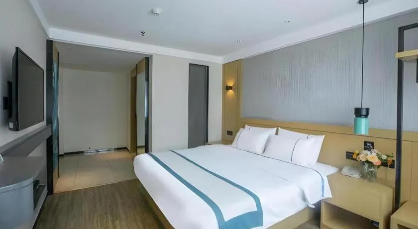 Bed in City Comfort Inn Guilin Yangshuo Shili Hualang Qianguqing