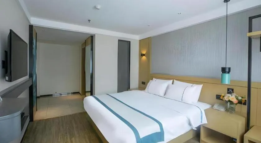 Bed in City Comfort Inn Guilin Yangshuo Shili Hualang Qianguqing