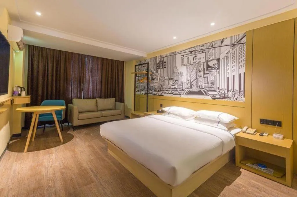 Bed in City Comfort Inn Nanning Jianzheng Road Food Street
