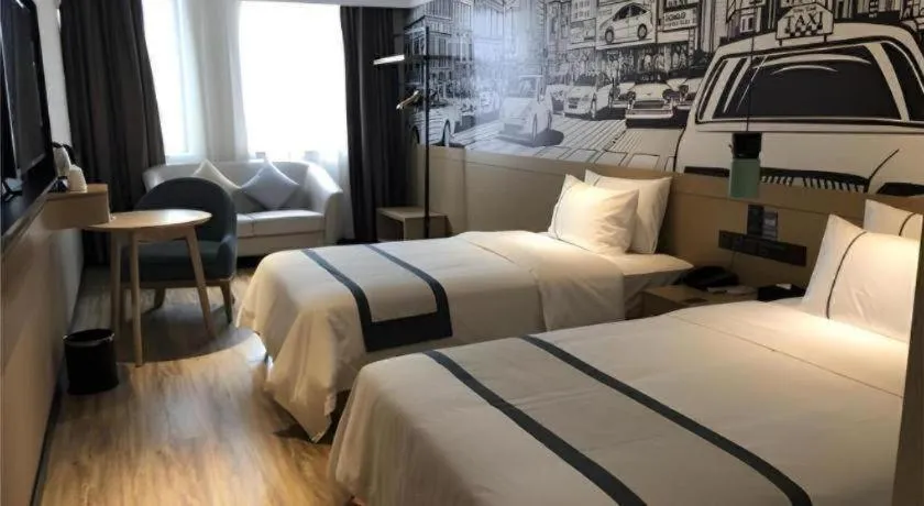 Bed in City Comfort Inn Zhongshan Banfu