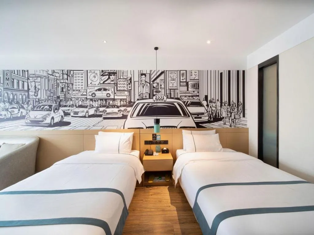 Bed in City Comfort Inn Zhongshan Banfu